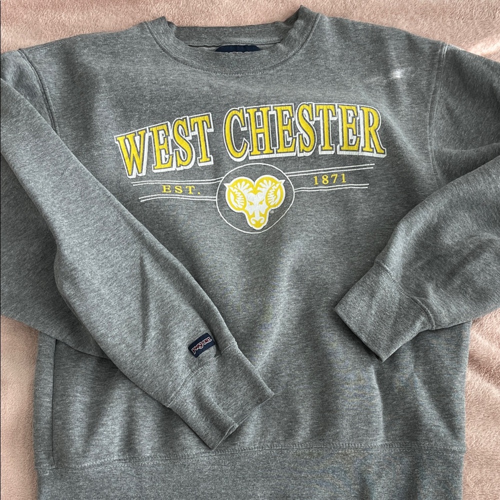 Jansport Gray Crewneck West Chester University Sweatshirt